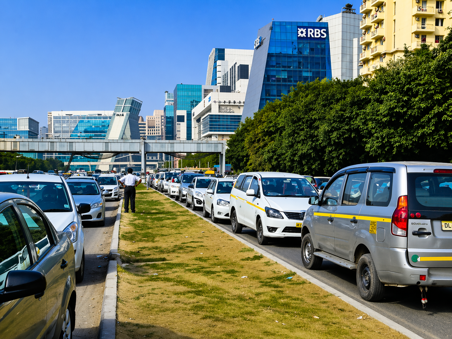 Urban parking congestion and vehicle density